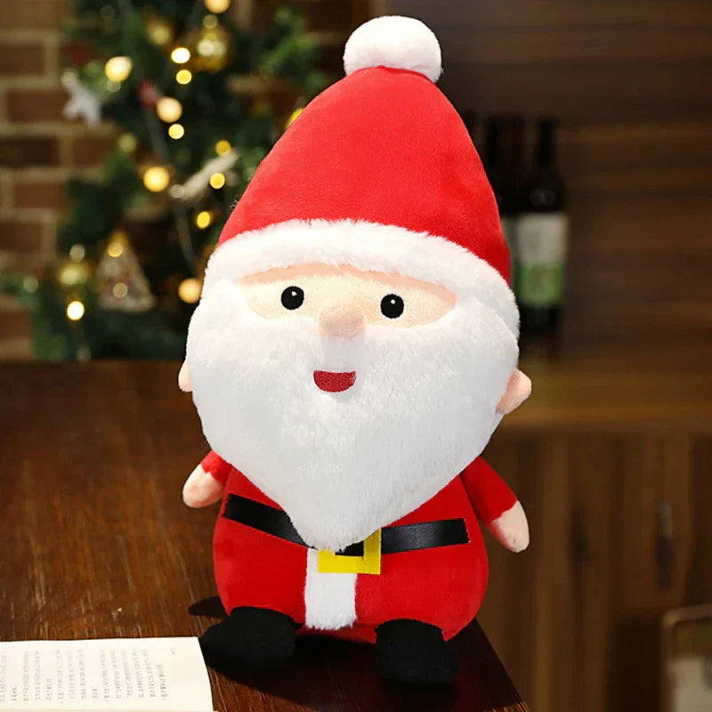 Weihnachtliche Plüschtiere für Dekoration – Rentier, Weihnachtsmann, Schneemann, Perfekt für Festliche Deko | Karnz
