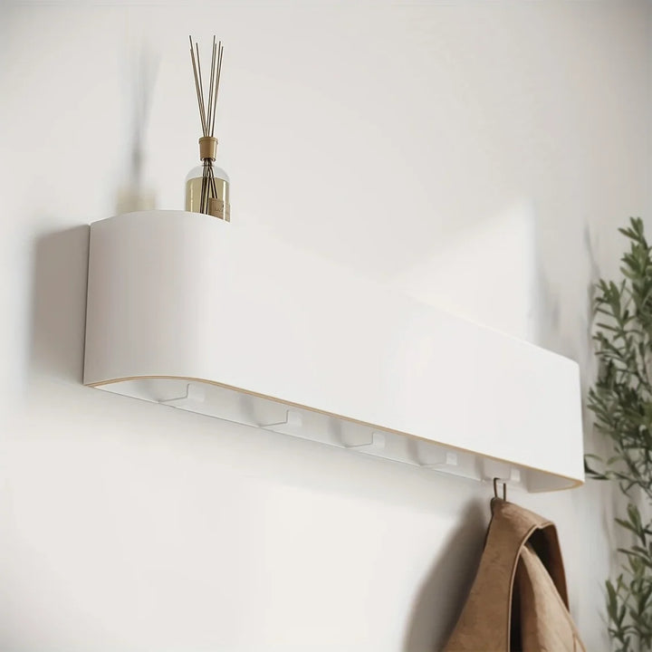 NordicHide Rack Wandkleiderschrank mit Regal & versteckten Haken Karnz