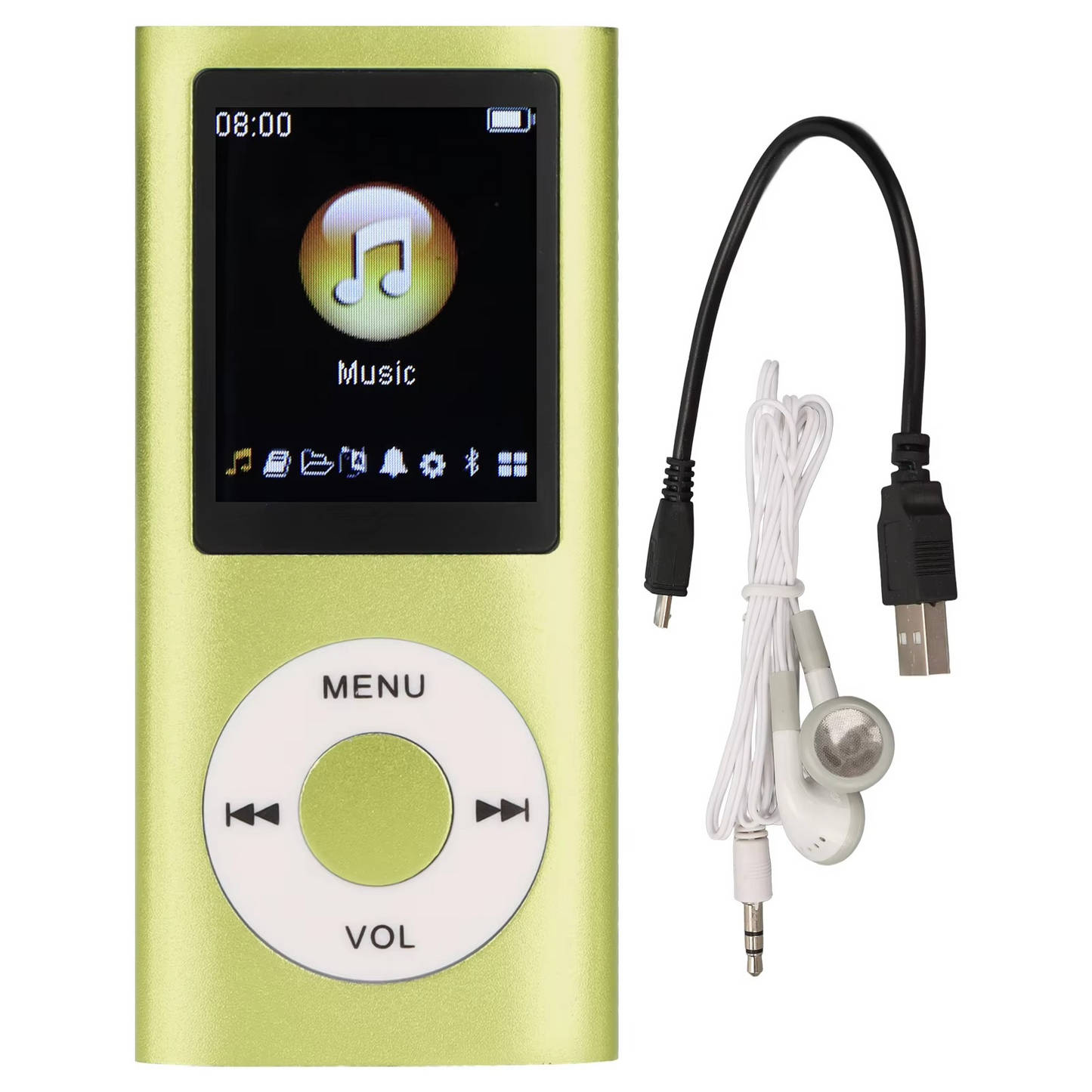 Kompakter MP3-Player mit hochauflösendem 1,8-Zoll-LCD-Display.