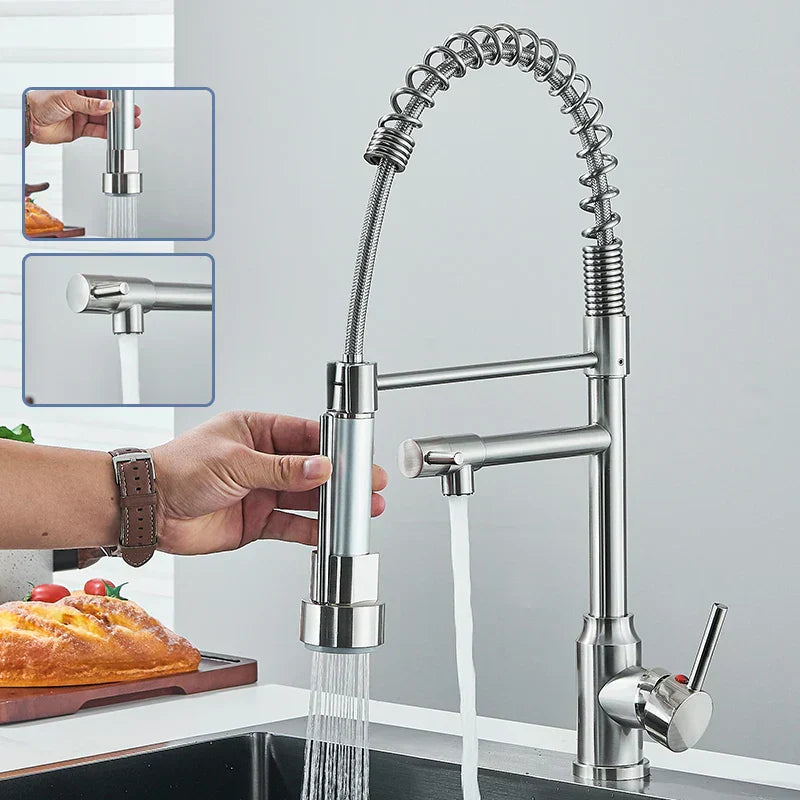 MixMaster – Flexibler 360° drehbarer Küchenmischerhahn Karnz