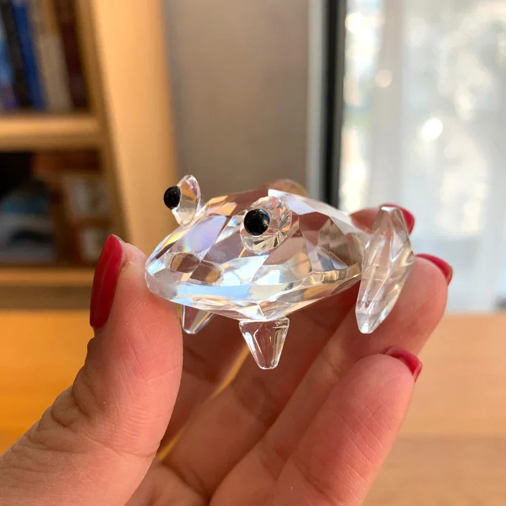 Superniedliche Tierkristallkugelfiguren