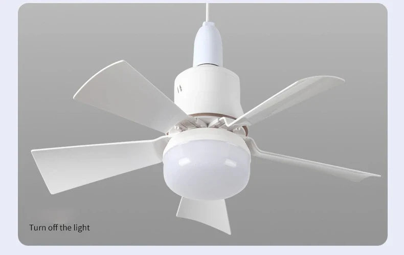 30W E27 Deckenventilator Licht mit Fernbedienung - LED Dimmfunktion, intelligenter leiser Ventilator für Schlafzimmer & Wohnzimmer | Karnz