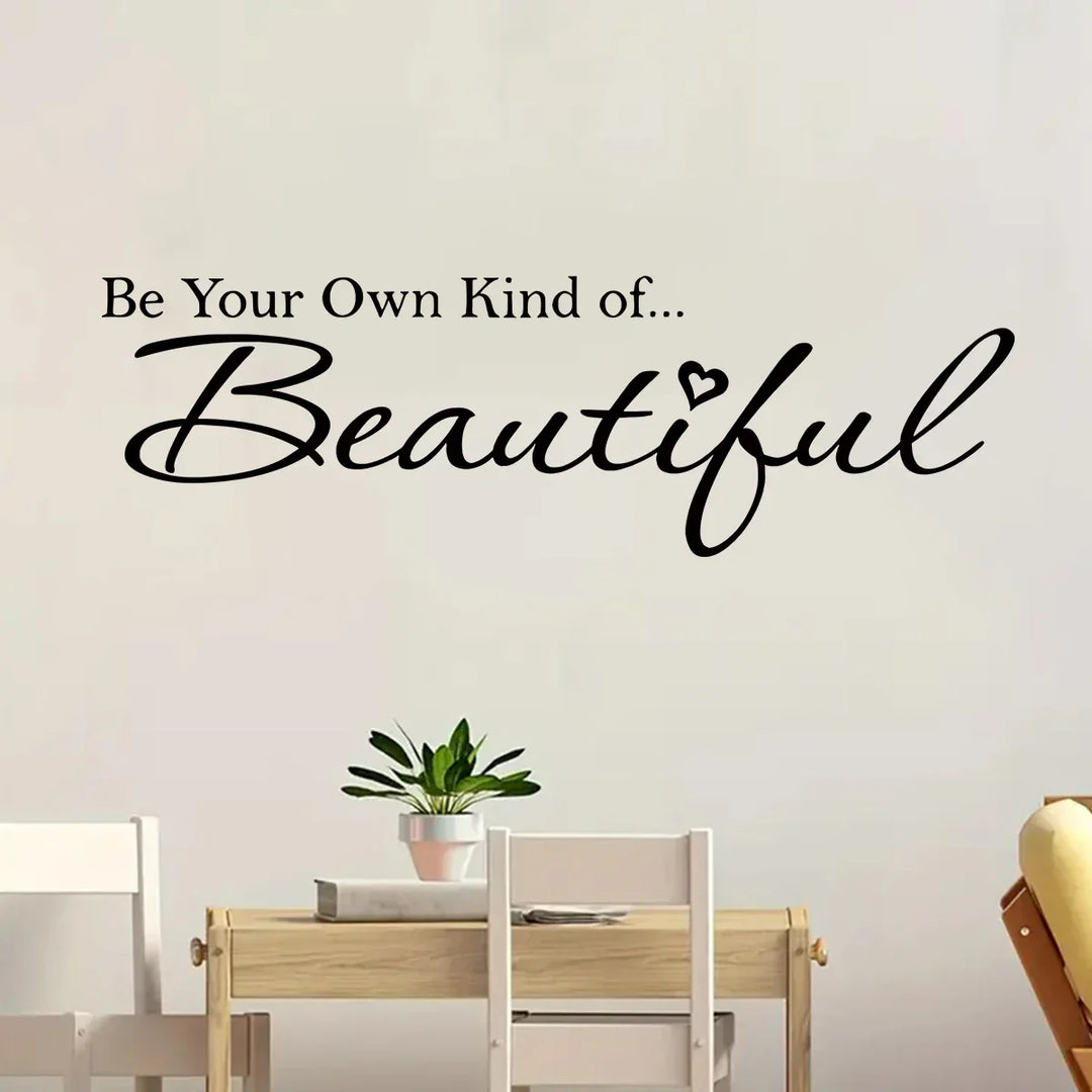 Schöner inspirierender Zitat-Wandaufkleber abnehmbarer Peel-and-Stick-Wortkunst-Wanddekoration für Wohnzimmer Schlafzimmer kreative DIY-Haushaltsdekoration | Karnz