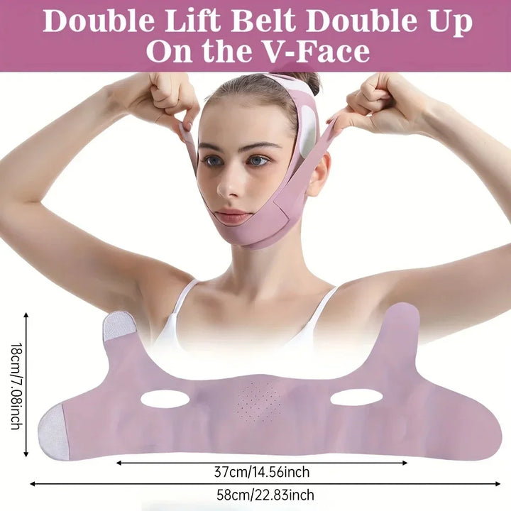 Karnz | V-Lifting Maske FaceForm | 360° Gesichtsstraffung | Atmungsaktiv & Elastisch | Für Damen & Herren