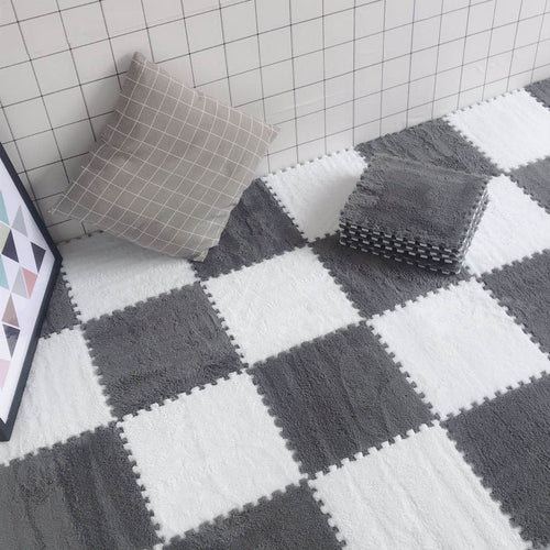DIY Winter Plush Puzzle Mat | Karnz