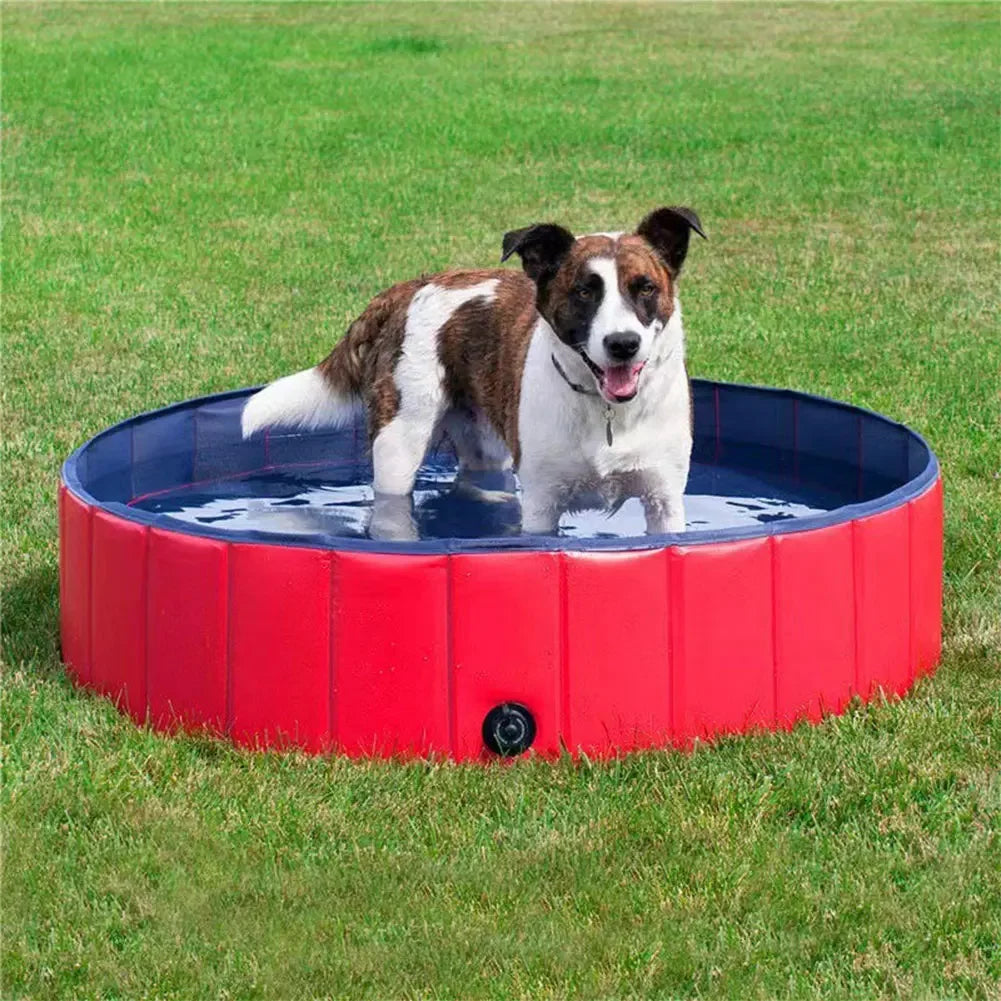 Klappbares PVC-Hundepool mit Ablassventil Karnz