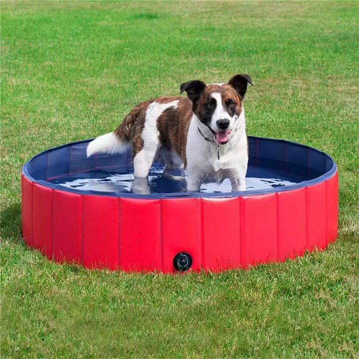 Klappbares PVC-Hundepool mit Ablassventil Karnz