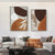 Moderne abstrakte erdige Töne geometrische Wandkunst Fine Art Leinwanddrucke Bilder für Wohnzimmer Esszimmer zeitgenössische Wohnkultur | Karnz