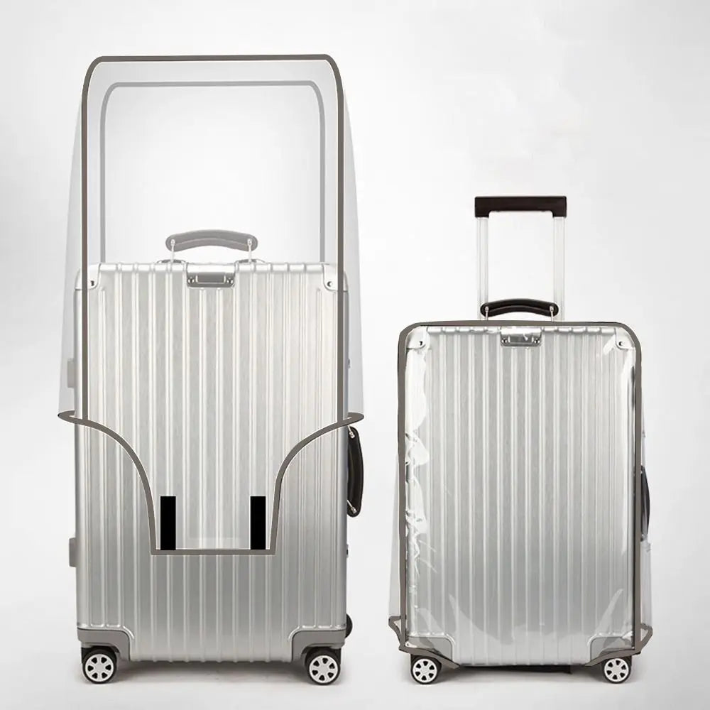 Karnz | ClearGuard Suitcase Cover Transparent | Waterproof & Dustproof | Luggage Protection for 16–30 inch Trolleys | Reusable & Tear-resistant