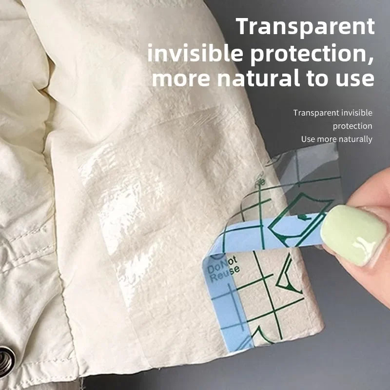 Transparente Anti-Flecken-Aufkleber für Hemdkragen