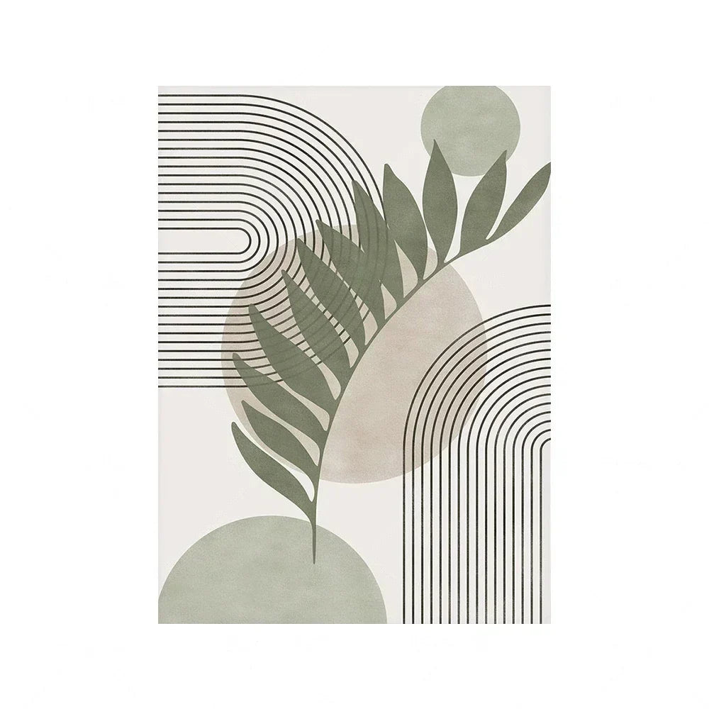 Salbeigrün Beige Minimalistische Abstrakte Botanische Wandkunst Feine Kunst Leinwanddrucke Bilder Für Wohnzimmer Esszimmer Nordische Wohnkultur | Karnz