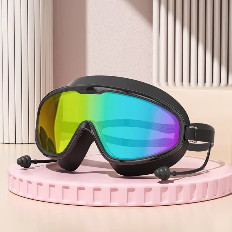 Schwimmbrille für Erwachsene mit Antibeschlagbeschichtung – Stilvolle, UV-schützende Schwimmbekleidung mit auslaufsicherer Passform