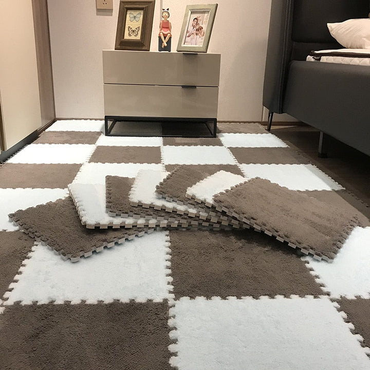 DIY Winter Plush Puzzle Mat | Karnz
