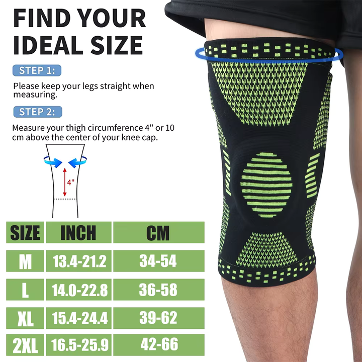 FlexiKnee Kompressionsbandage – Unterstützende Kniebandage bei Schmerzen, Schwellungen und Steifheit | Karnz