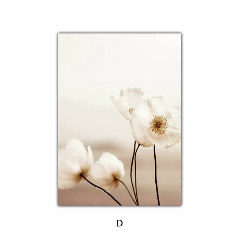 Einfache Natur Flora-Landschaft Galerie Wandkunst Fine Art Leinwanddrucke Minimalistische Nordic Bilder für das Wohnzimmer Skandinavische Wohnkultur | Karnz