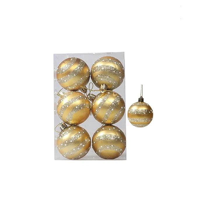 Elegante Schneeflocken Weihnachtskugeln Set – Hochwertige Christbaumkugeln in Rot, Weiß und Gold, perfekt für festliche Baumdeko zu Weihnachten | Karnz