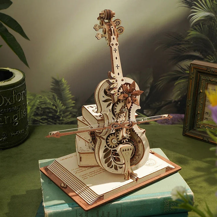 3D Magisches Mechanisches Holz Cello Puzzle | Karnz