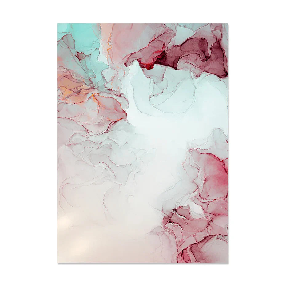 Abstrakte Minimalistische Pinke Tinten Marmor Druck Wandkunst Fein Kunst Leinwand Drucke Bilder Für Wohnzimmer Schlafzimmer Hotelzimmer Kunst Dekor | Karnz