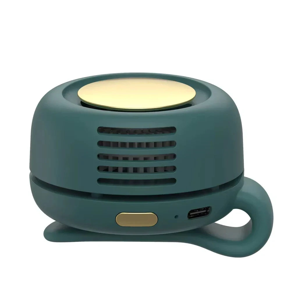 Tragbarer Mini-Handheld bladeless Ventilator – Wiederaufladbarer Clip-On Taille- oder Desktop-Ventilator für Outdoor-Belüftung | Karnz