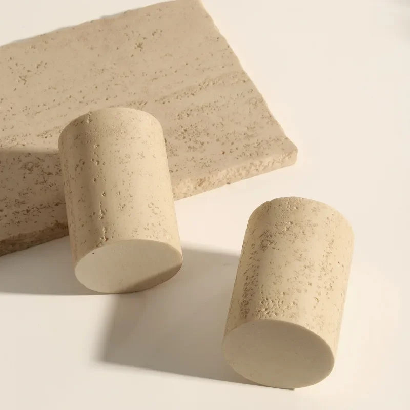AureliaStone Luxus Badset aus Kalkstein Karnz