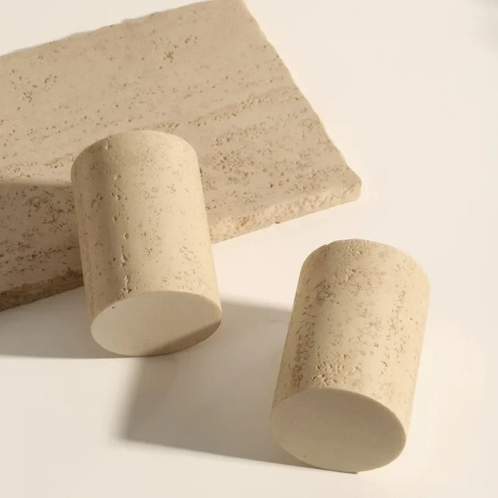 AureliaStone Luxus Badset aus Kalkstein Karnz