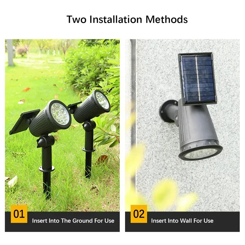 Solar LED Gartenstrahler Außen | Karnz