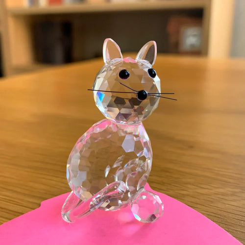 Superniedliche Tierkristallkugelfiguren