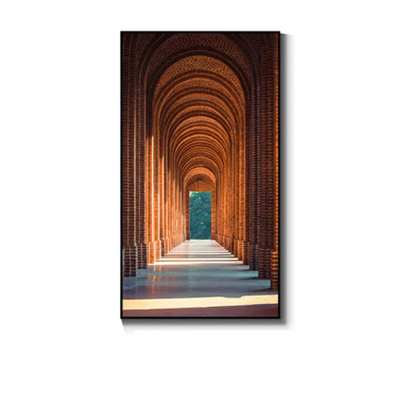 Moderne abstrakte minimalistische Bögen Architektur Wandkunst Fine Art Leinwanddrucke Bilder für Eingangsbereich Foyer Wohnzimmer Home Office Dekor | Karnz