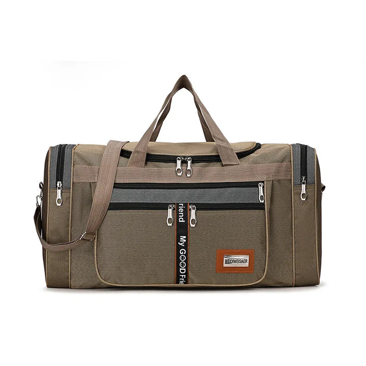 Karnz | Travinero Faltbare Reisetasche Herren | Große Kapazität | Wasserdichte Schultertasche für Geschäftsreisen & Kurztrips | Sport- & Freizeittasche
