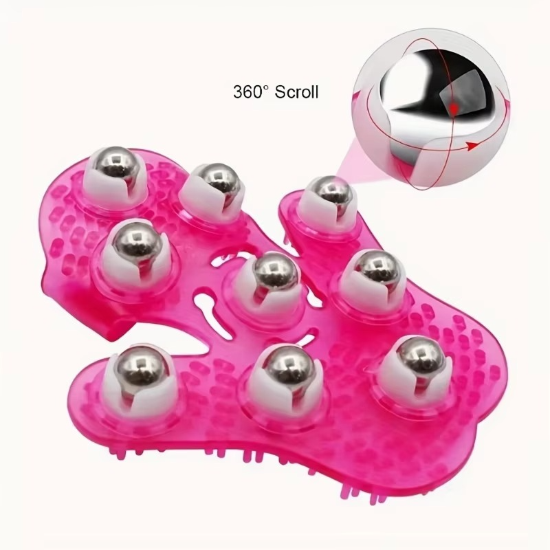 Handmassagehandschuh mit Rollball zur Muskelentspannung und -entspannung
