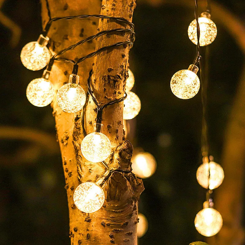 Sandsberg | Solar-LED-Lichterkette | Wasserdichte Außenbeleuchtung | 100 LEDs