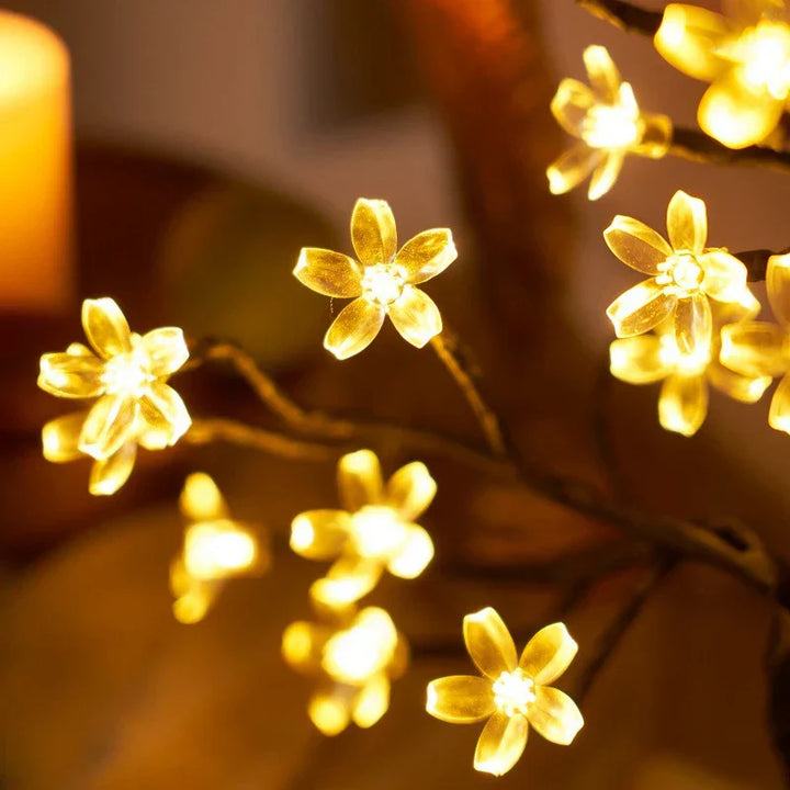 LED Blütenbaum Lampe – Kirschblüten Design für Wohn- und Schlafzimmer Dekoration | Karnz