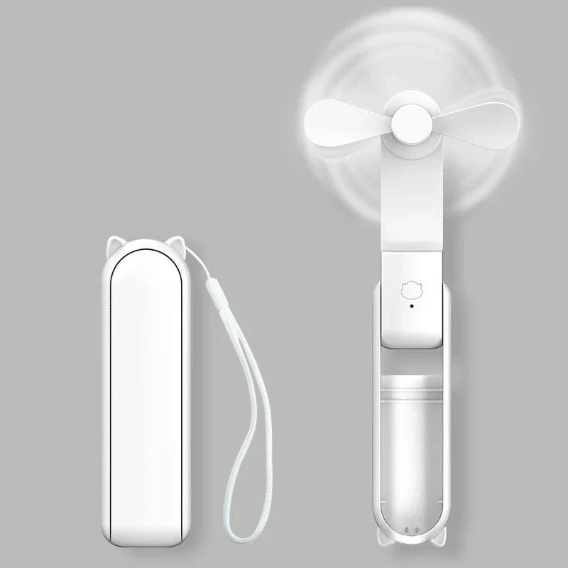 Faltbarer Mini-Handventilator mit Powerbank und Armband – FrisMee 2-in-1 | Karnz