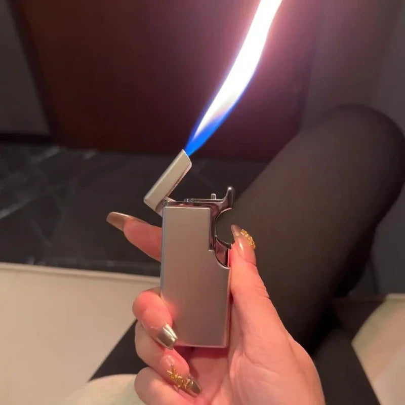 Metall Double Fire Jet Butan Feuerzeug | Karnz