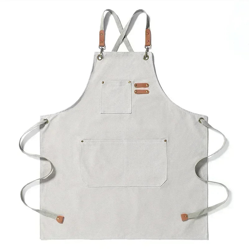 Canvas Schürze mit Taschen, verstellbar, Unisex | Karnz