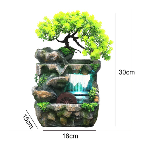 Natürlicher Mini Baum Wasserfall Tischbrunnen | Karnz