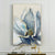 Big Blue Petal Florale Wandkunst Fine Art Leinwanddrucke Moderne Botanische Abstrakte Bilder Für Wohnzimmer Schlafzimmer Esszimmer Kunstdekor | Karnz