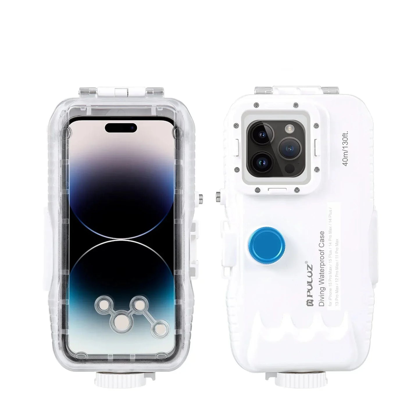 Wasserdichte Taucherhülle für iPhone mit 40 m Tiefenschutz und Touch-Steuerung – AquaShield