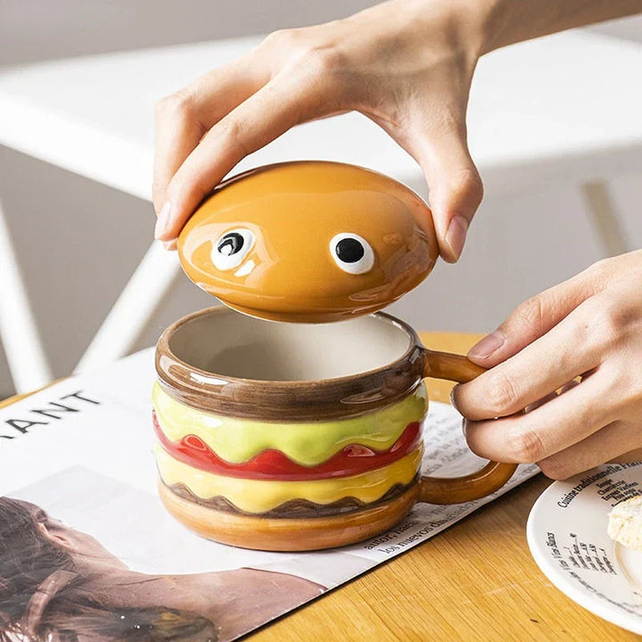 Lecker Hamburger-förmige Keramiktasse