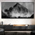 Nordlandschaften Wald Berg Wildnis Wandkunst Fine Art Leinwanddrucke Schwarz Weiß Poster Für Wohnzimmer Moderne Büros Dekor | Karnz