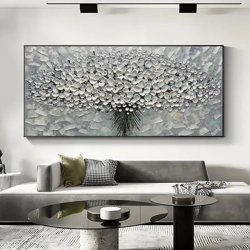Moderne abstrakte Blumenbaum Wandkunst Fine Art Leinwanddrucke Große Größen Bilder Für Wohnzimmer Schlafzimmer Home Office Kunstdekoration | Karnz