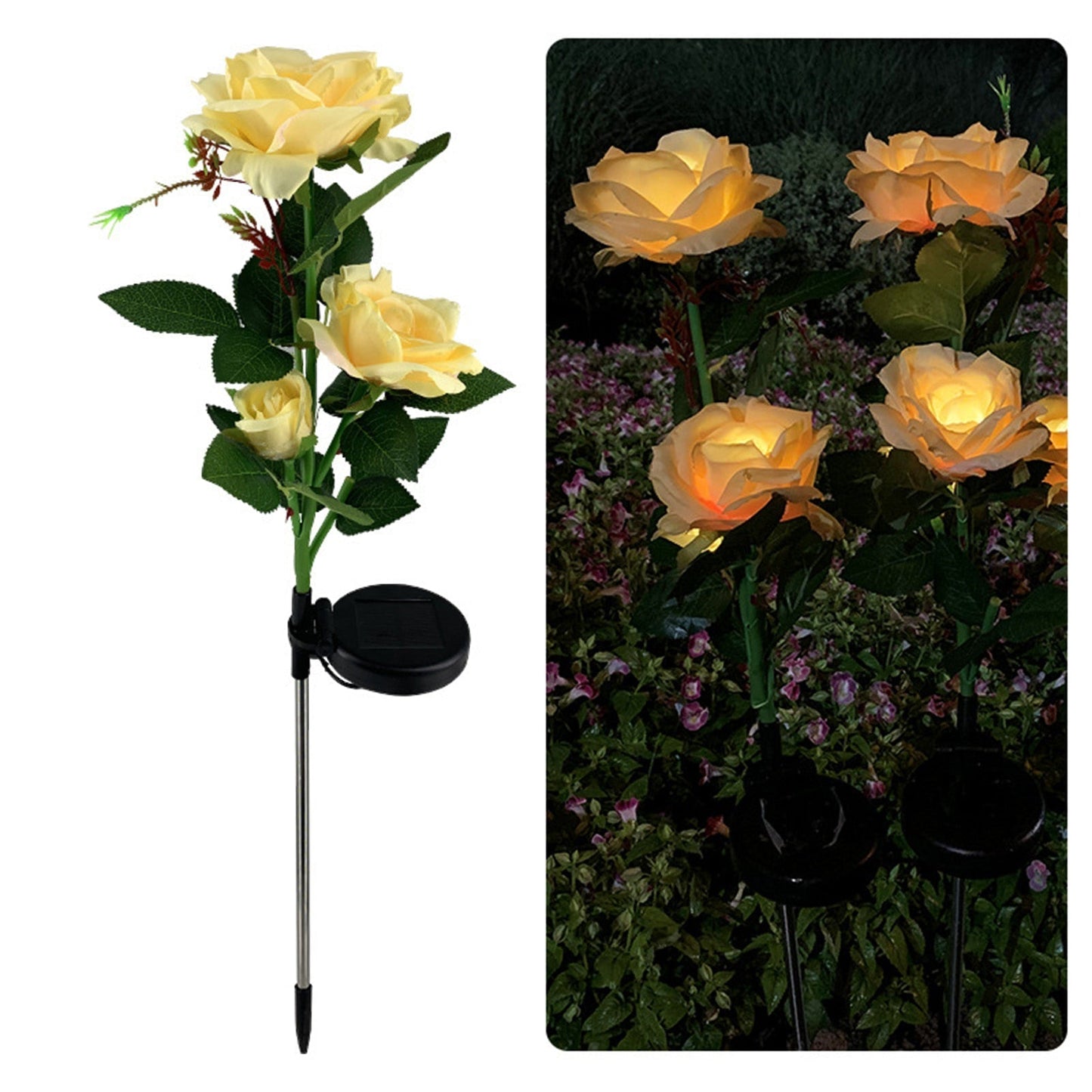LED Solar Rose Decorative Light | Karnz