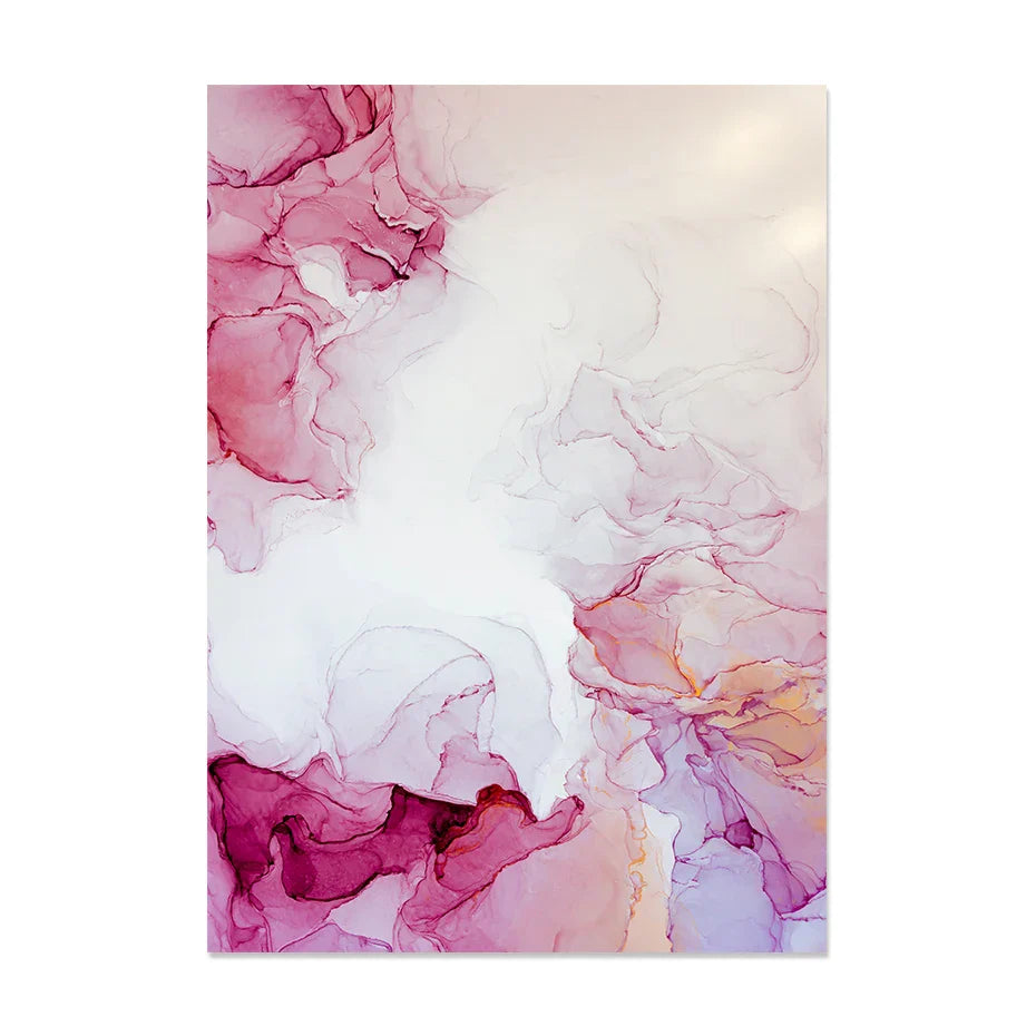 Abstrakte Minimalistische Pinke Tinten Marmor Druck Wandkunst Fein Kunst Leinwand Drucke Bilder Für Wohnzimmer Schlafzimmer Hotelzimmer Kunst Dekor | Karnz