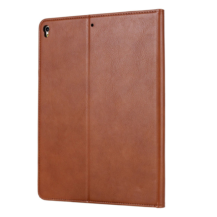 Leder Flip Case für iPad 9,7 (2017-2018), 10,2 (7. / 8. Gen), Air 2/3/4, Pro 9,7/10,5/11 - Wasserdicht, Stoßfest, Business Tablet Hülle