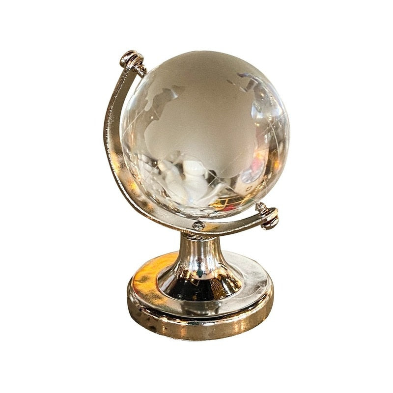 Kristall Transparente Miniatur Glas Erdkugel