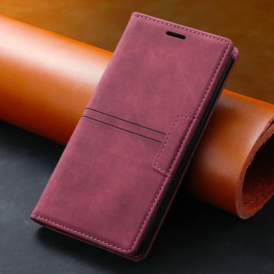 Karnz |  Leder Wallet Hülle Flip Case - Google Pixel
