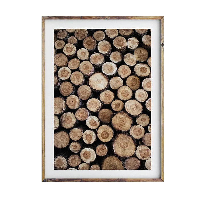 Natürliche Holzbaumring-Wandkunst-Poster, feine Kunst-Leinwanddrucke, Bilder für modernes Landhaus-Wohnzimmer, skandinavischer Stil, Wohnkultur | Karnz