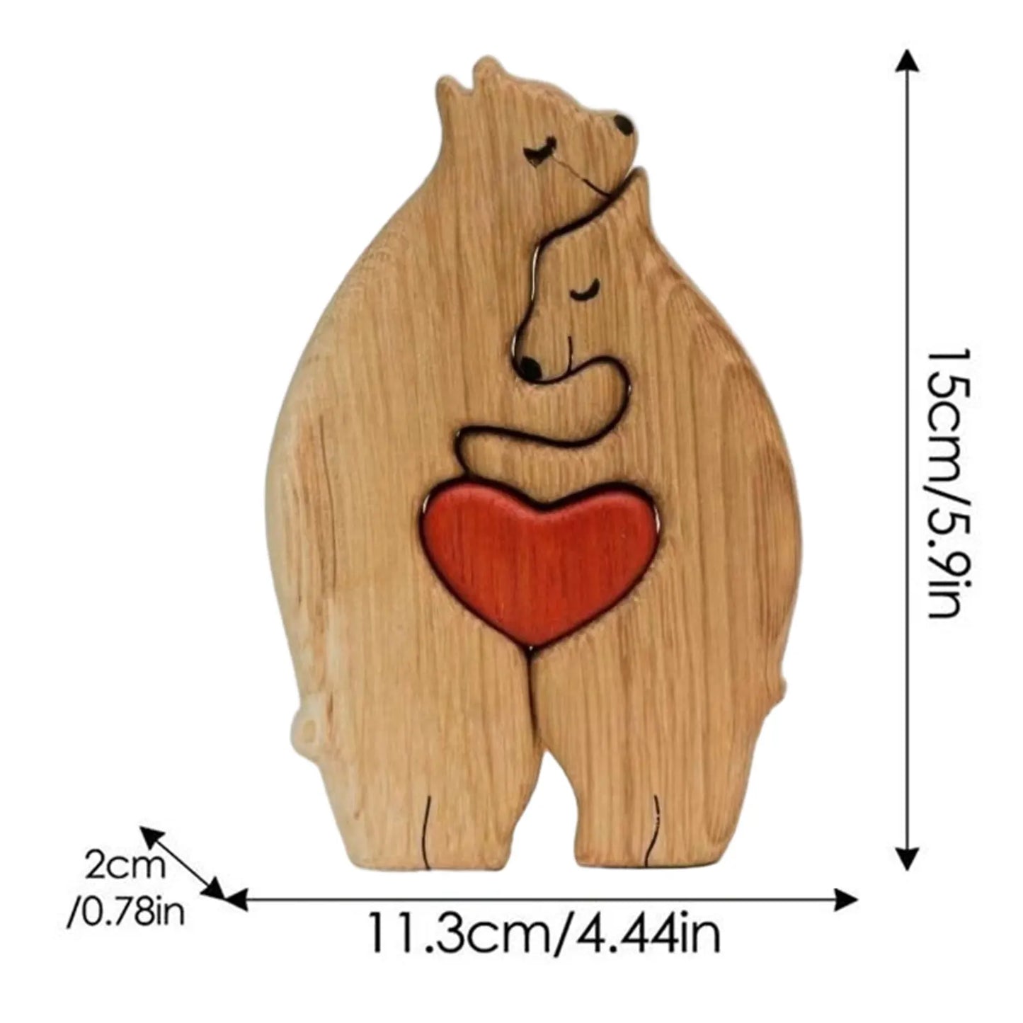 Loving Bears Ineinandergreifendes Puzzle Deko