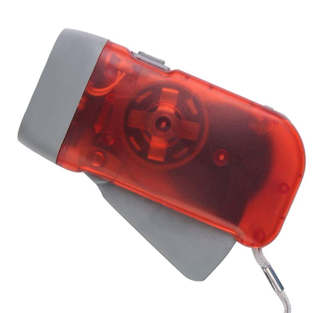Mini Handkurbel Dynamo Notfall Taschenlampe