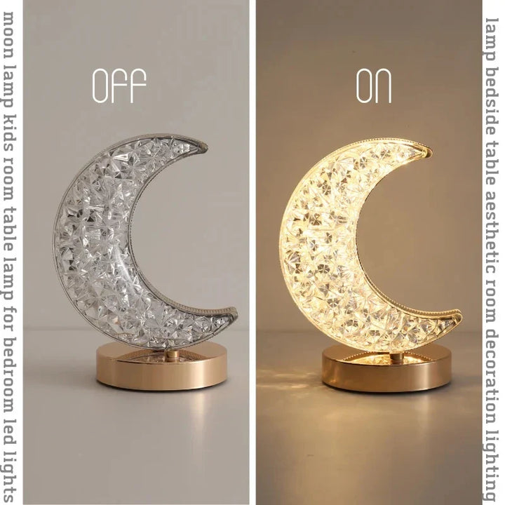 Halbmond Kristall Lampe | Karnz